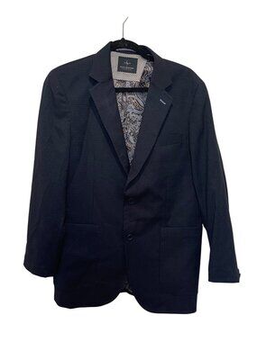 NWOT Tailorbyrd Mens Navy Blue Stretch Blazer Size M NEW